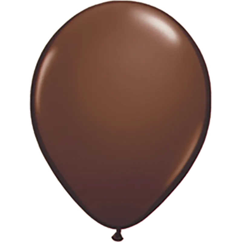 Chocolate Brown - Latexballon rund - 27,5 cm     