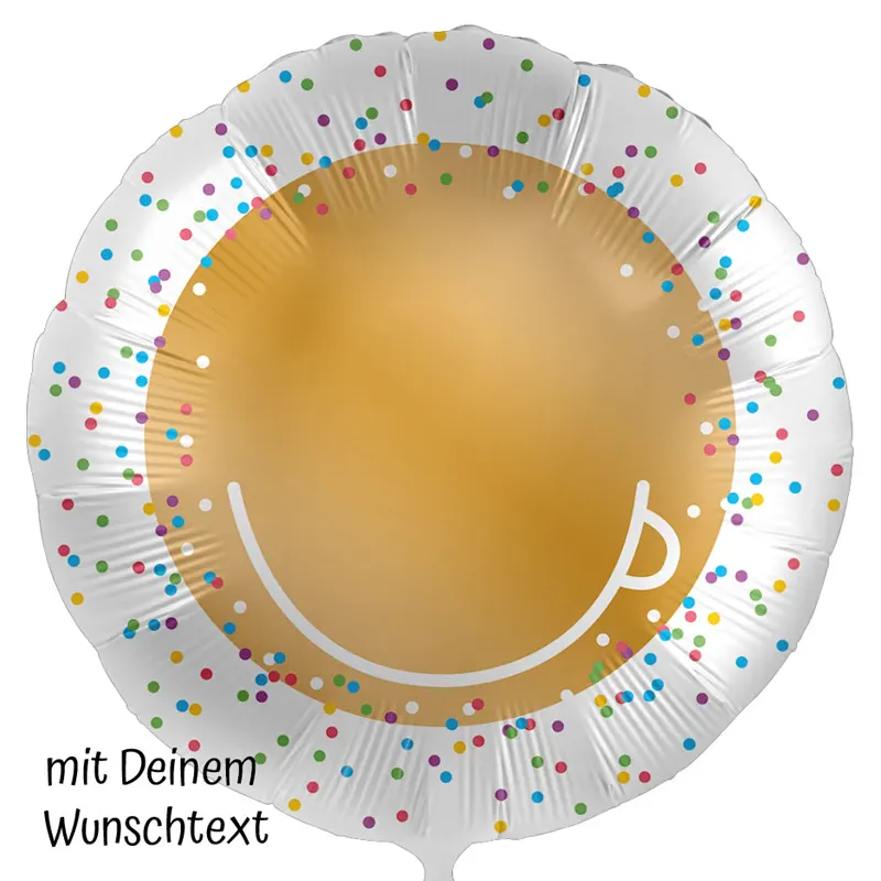 Folienballon "Lachmund" – Witzig, edel & individuell- mit Wunschtext