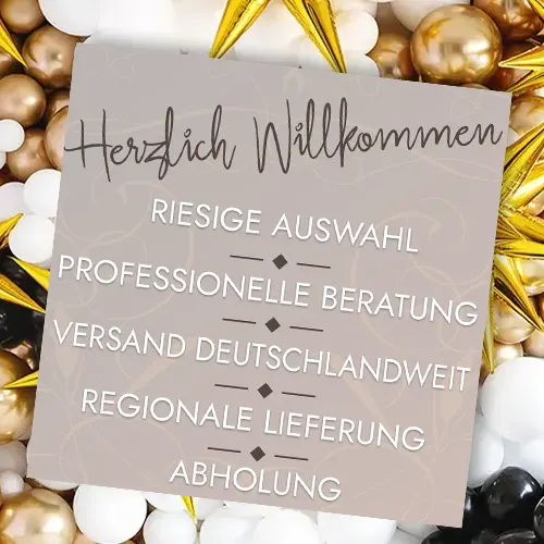 Onlineshop für Ballongeschenke und Ballondekoservice für jedes Event