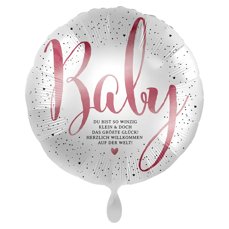Folienballon Baby Mädchen: Du bist so winzig klein 