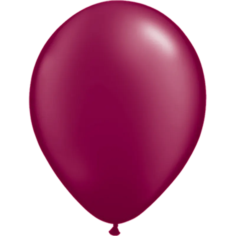 PEARL BURGUNDY - Latexballon rund - Ø 27,5 cm