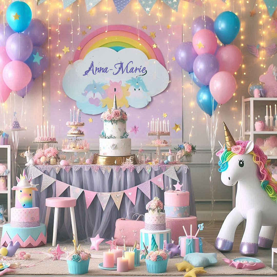 Kindergeburtstag Mottoparty Einhorn Zauber – Heliumballons und Ballondeko für magische Momente Einhorn-Mottoparty für Kindergeburtstag mit Heliumballons: Magische Ballondekoration für eine zauberhafte Feier
