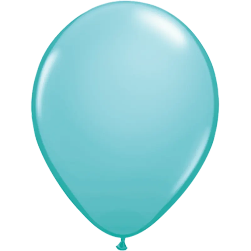 Caribbean Blue - Latexballon rund - 27,5 cm   