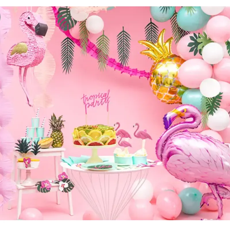 XXL Tier Folienballon Flamingo – Eleganter Folienballon in Form eines rosa Flamingos, perfekt für Sommerpartys und tropische Themenfeiern.