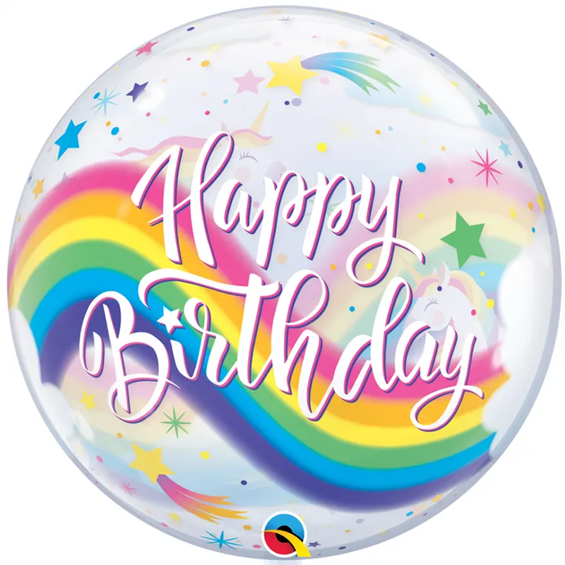 Bubble Happy Birthday Einhorn