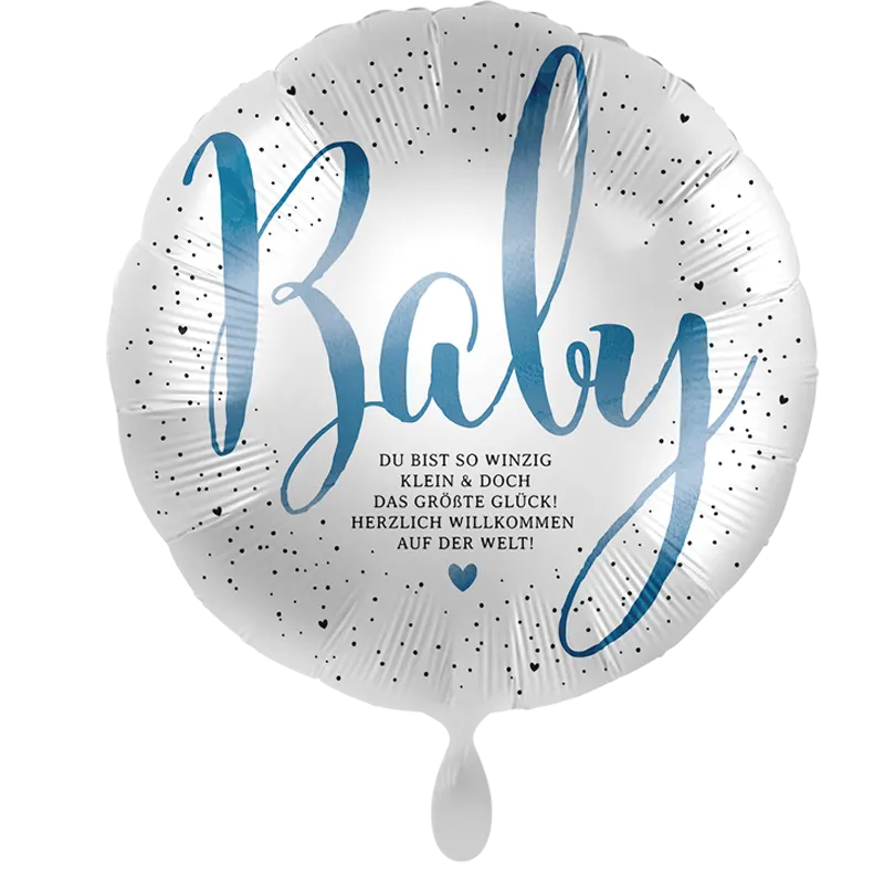 Folienballon Baby Junge Du bist so winzig klein – Niedlicher Folienballon mit der Aufschrift „Du bist so winzig klein“, perfekt zur Feier eines neugeborenen Jungen oder für Babypartys.