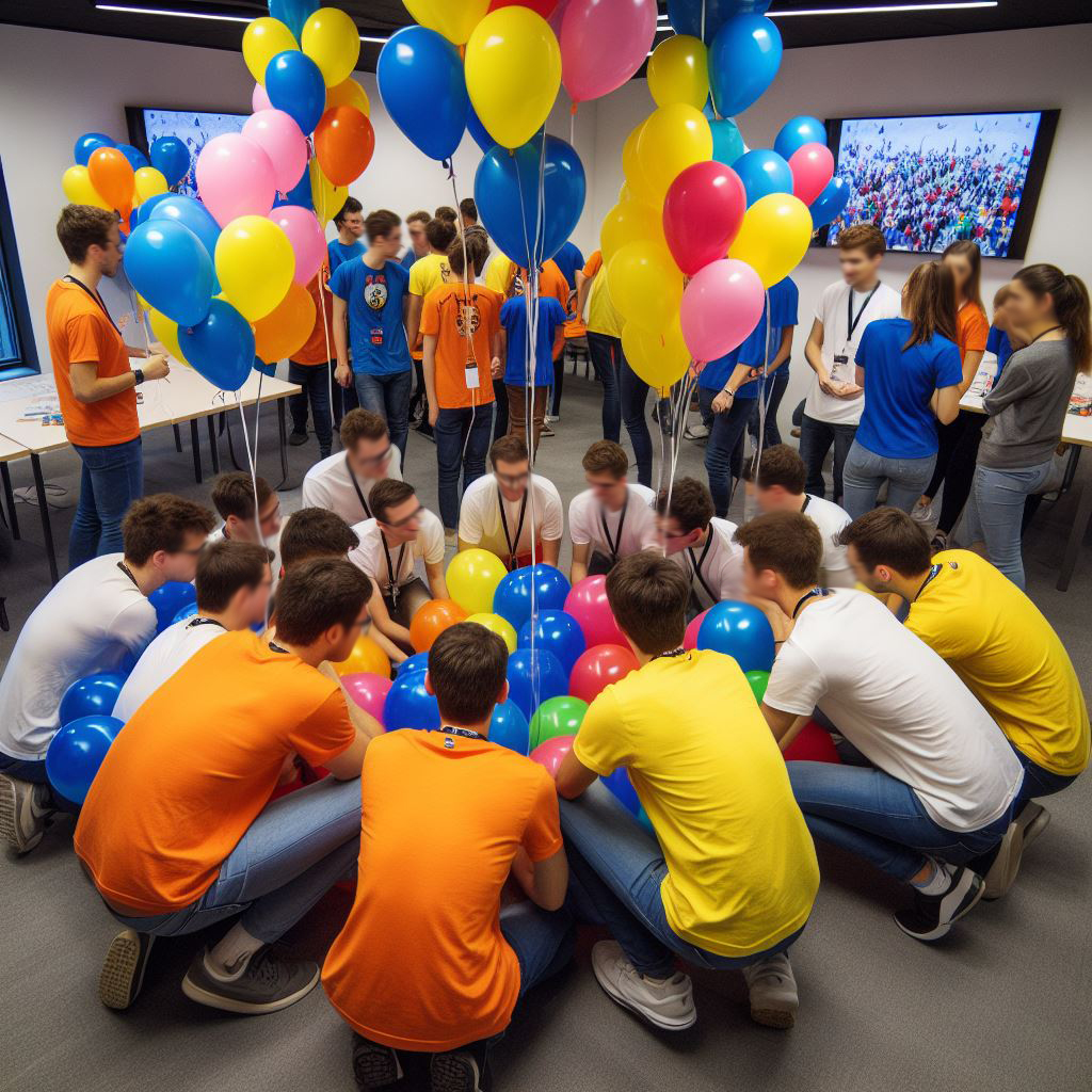 Heliumballons für Teambuilding, Azubitag und Firmenevents vom Ballon-Deko-Service