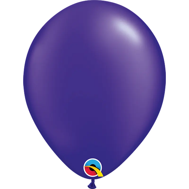Pearl Quartz Purple - Latexballon rund - 27,5 cm 