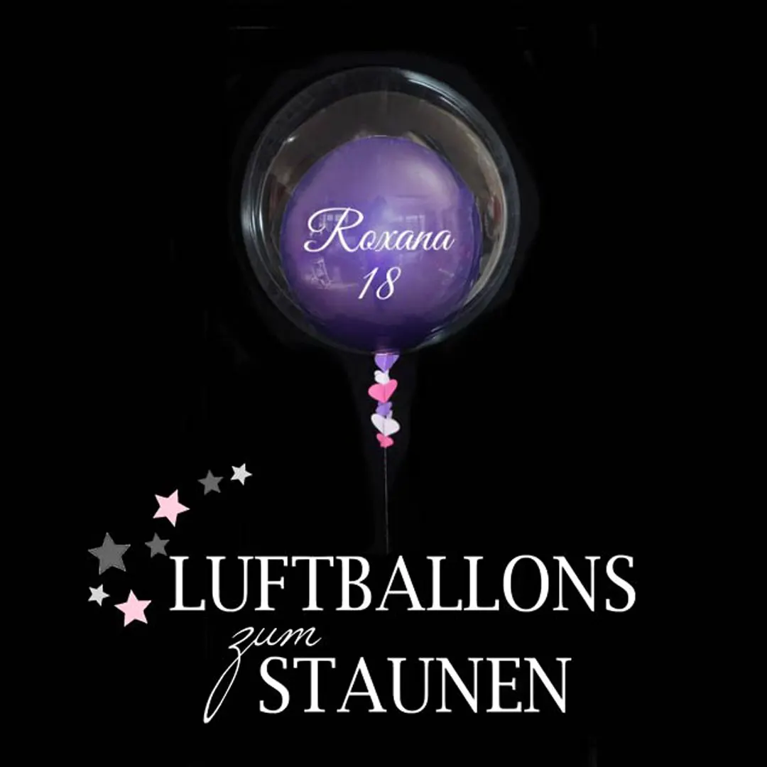 Luftballon im Bubble